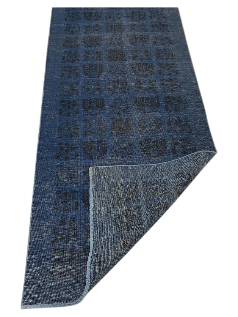 Pacific Vintage 40993 Blue Blue Vintage Hand Knotted Rug