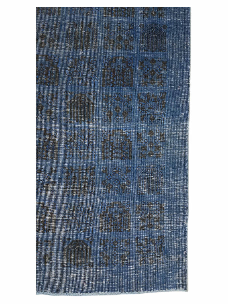 Pacific Vintage 40993 Blue Blue Vintage Hand Knotted Rug