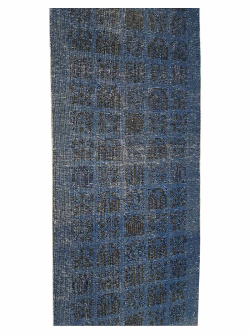 Pacific Vintage 40993 Blue Blue Vintage Hand Knotted Rug