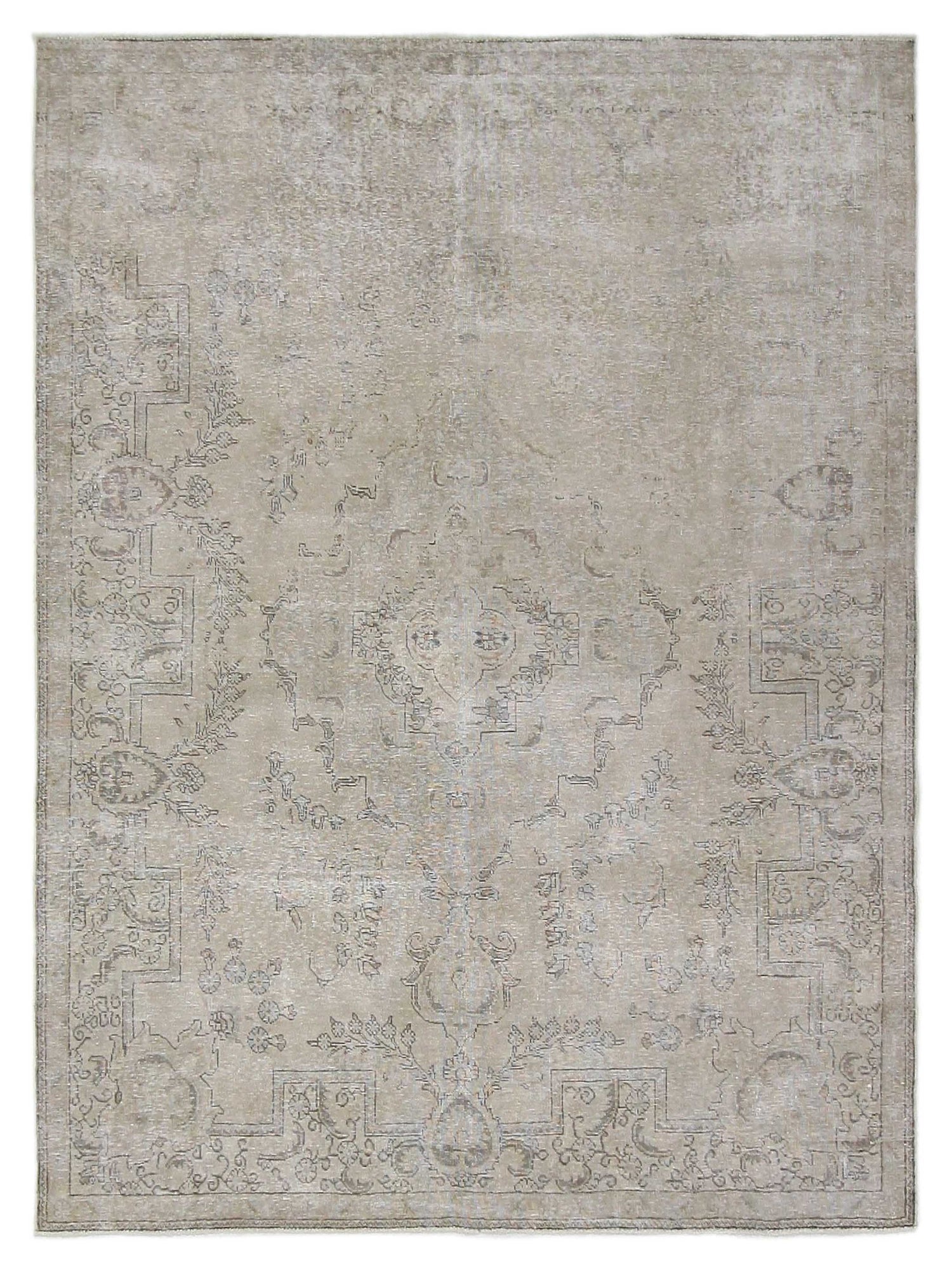 Pacific Vintage 41020 Ivory Ivory Vintage Hand Knotted Rug