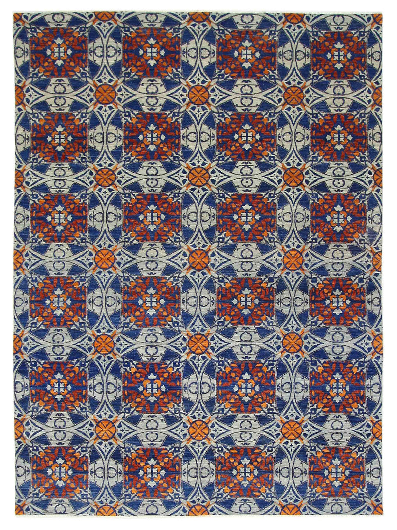 Pacific Modern Blue Rust Contemporary