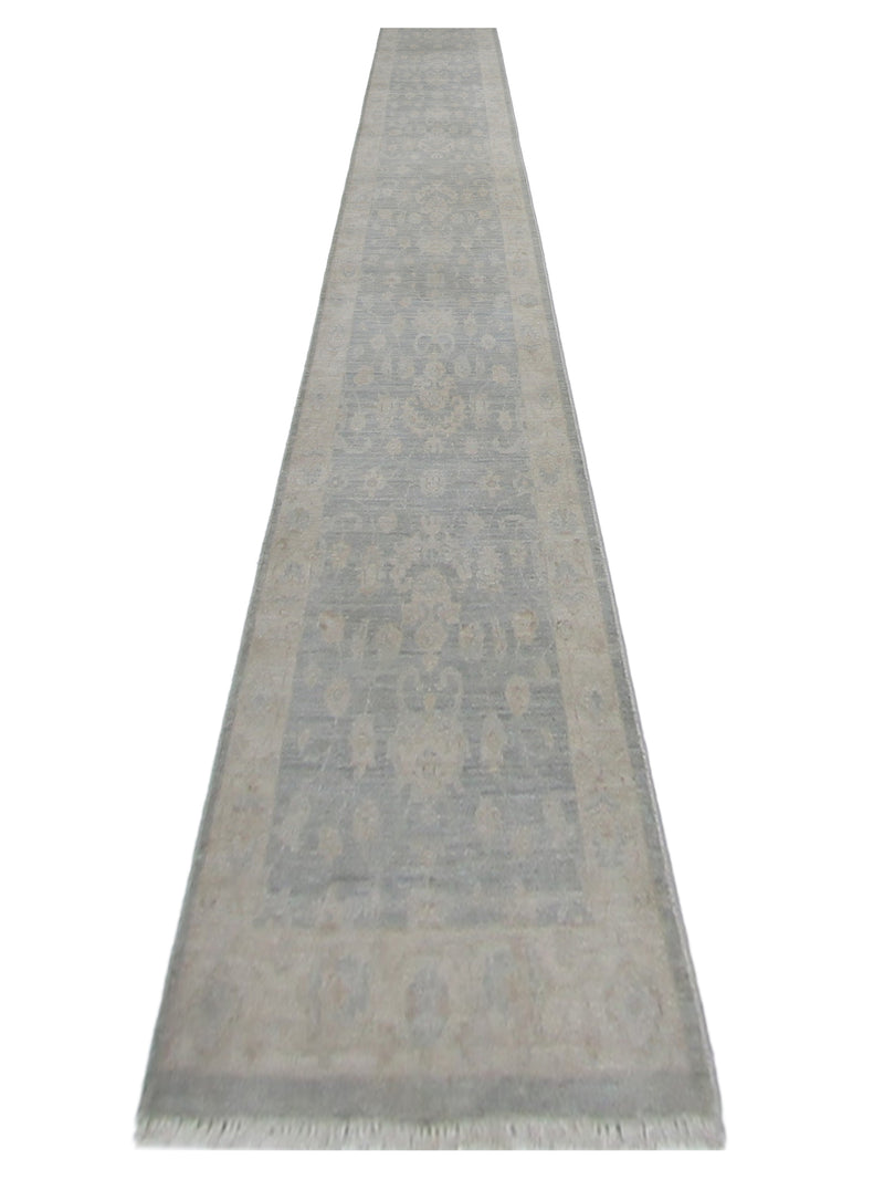 Pacific Ziegler 41129 Lt.Blue Beige Traditional Hand Knotted Rug