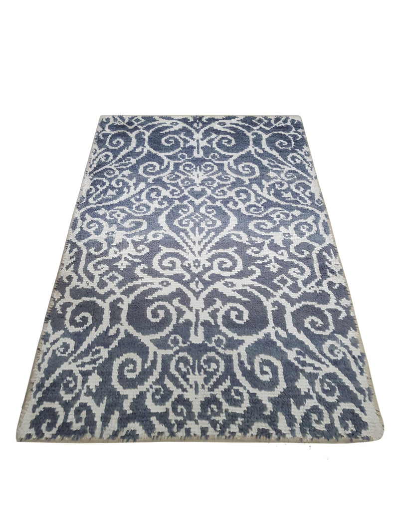 Pacific Modern 41226GW Lt.Grey White Contemporary Hand Knotted Rug