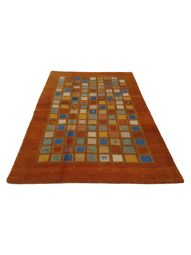Pacific Gabbeh 41336 Orange Multi Transitional Hand Knotted Rug