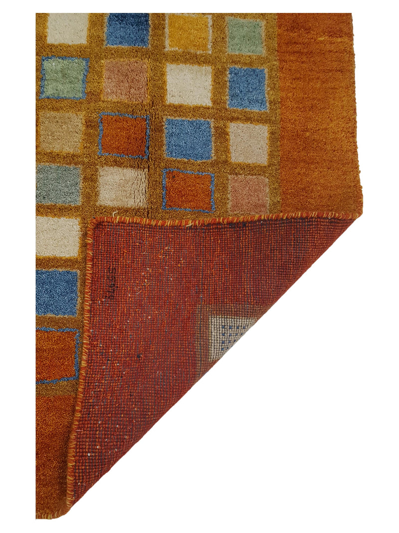 Pacific Gabbeh 41336 Orange Multi Transitional Hand Knotted Rug
