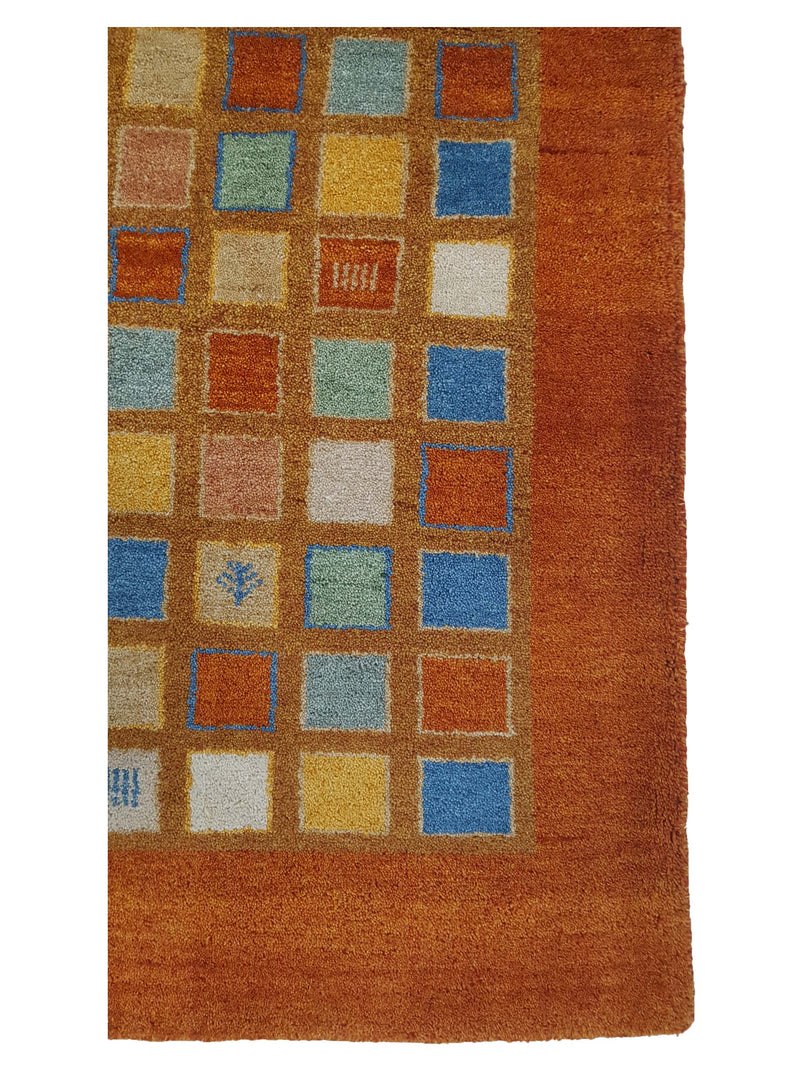 Pacific Gabbeh 41336 Orange Multi Transitional Hand Knotted Rug
