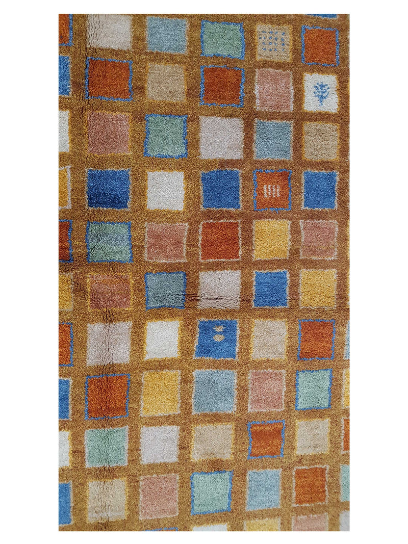 Pacific Gabbeh 41336 Orange Multi Transitional Hand Knotted Rug