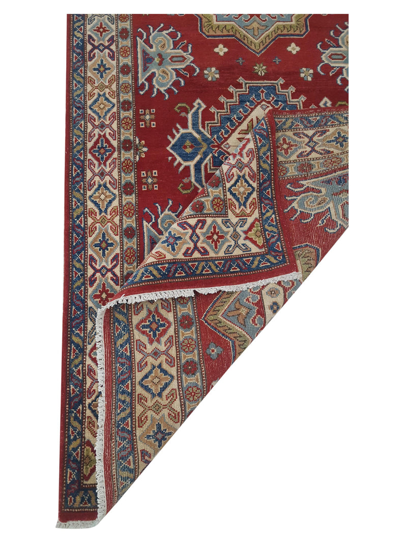Pacific Kazak 41374 Red Ivory Traditional Hand Knotted Rug
