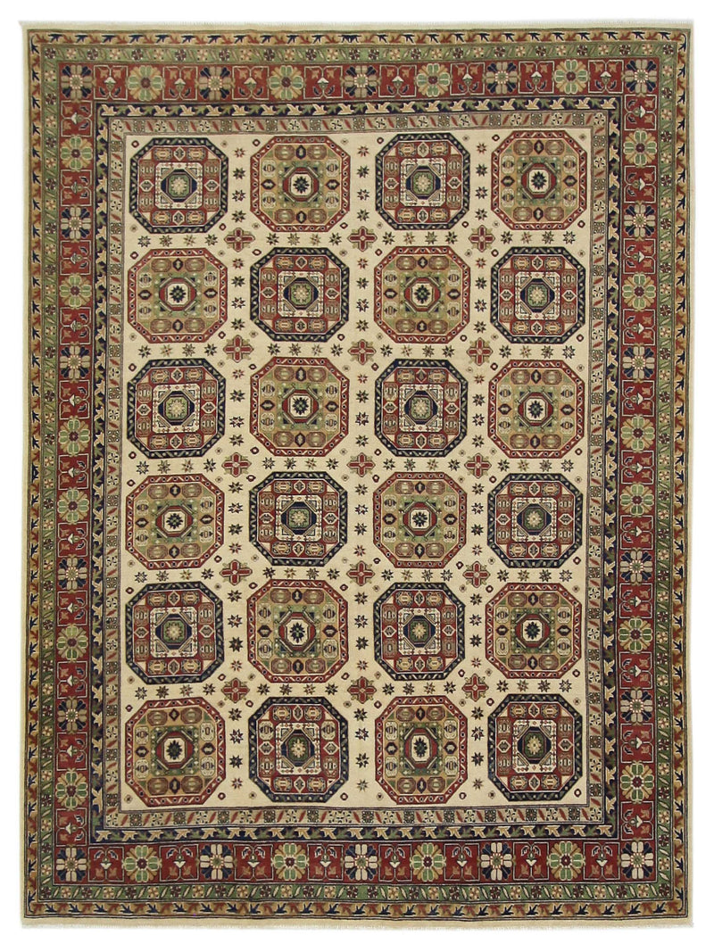 Pacific Kazak Ivory Rust Traditional