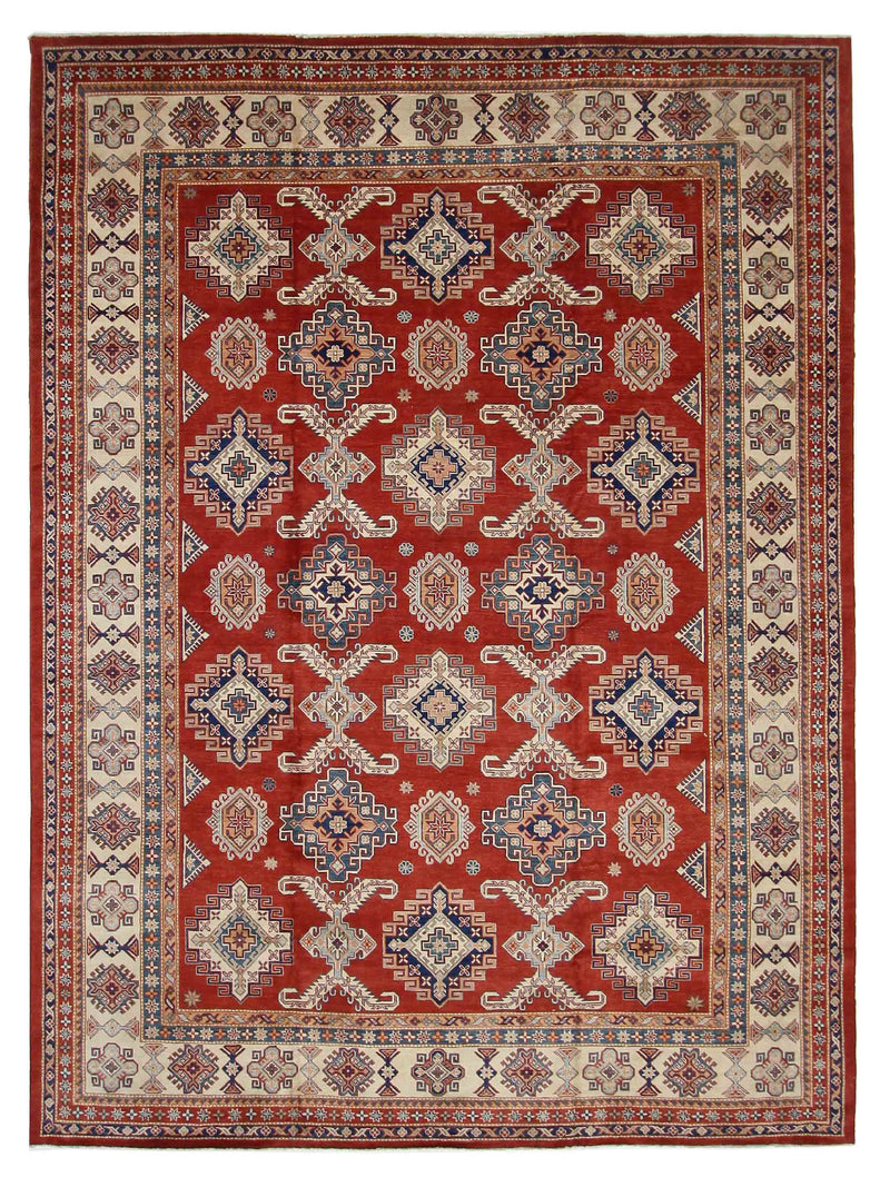 Pacific Kazak Afzali Red Ivory Traditional