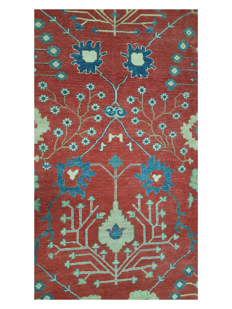 Pacific Kazak 41449 Red Ivory Traditional Hand Knotted Rug