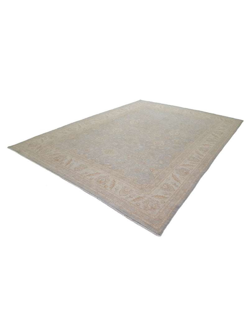 Pacific Ziegler 41538 Lt.Blue Ivory Transitional Hand Knotted Rug