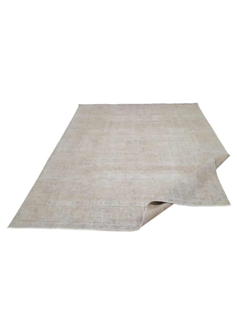 Pacific Vintage 41562 Ivory Ivory Vintage Hand Knotted Rug