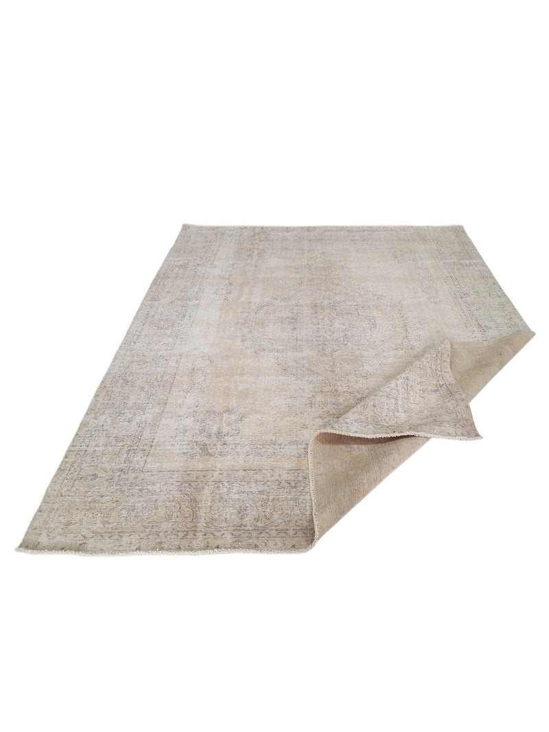 Pacific Vintage 41565 Ivory Ivory Vintage Hand Knotted Rug