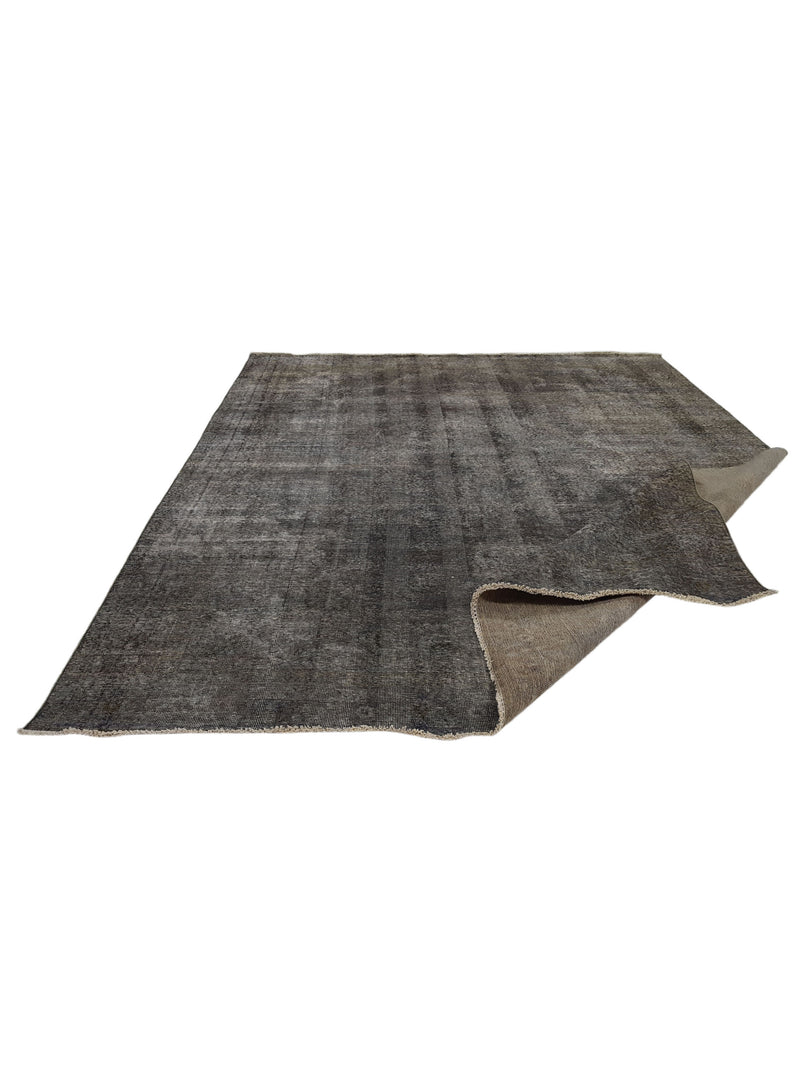 Pacific Overdyed 41585 Grey Grey Transitional Hand Knotted Rug