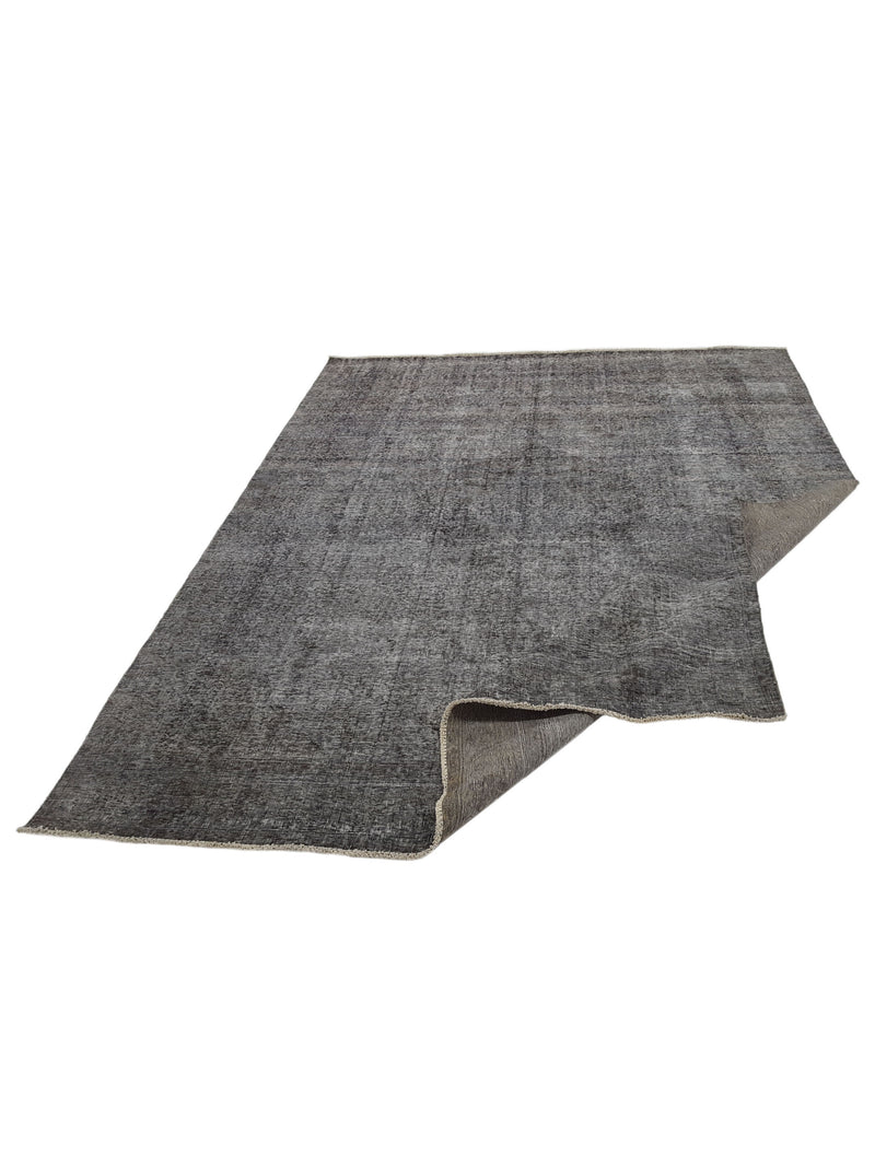 Pacific Overdyed 41591 Grey Grey Transitional Hand Knotted Rug