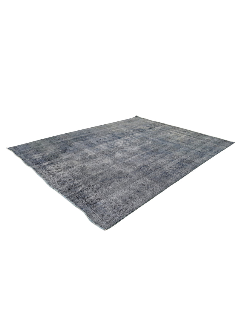 Pacific Overdyed 41609 Teal Teal Transitional Hand Knotted Rug