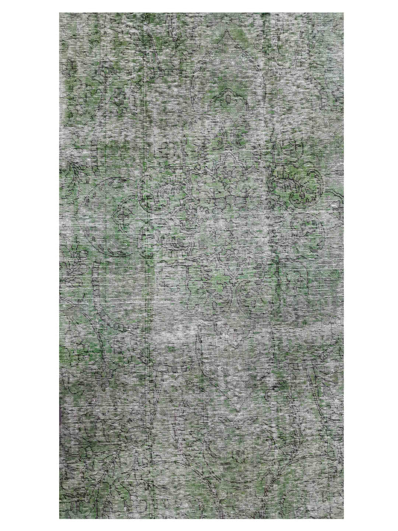 Pacific Overdyed 41626 Lt.Green Green Transitional Hand Knotted Rug