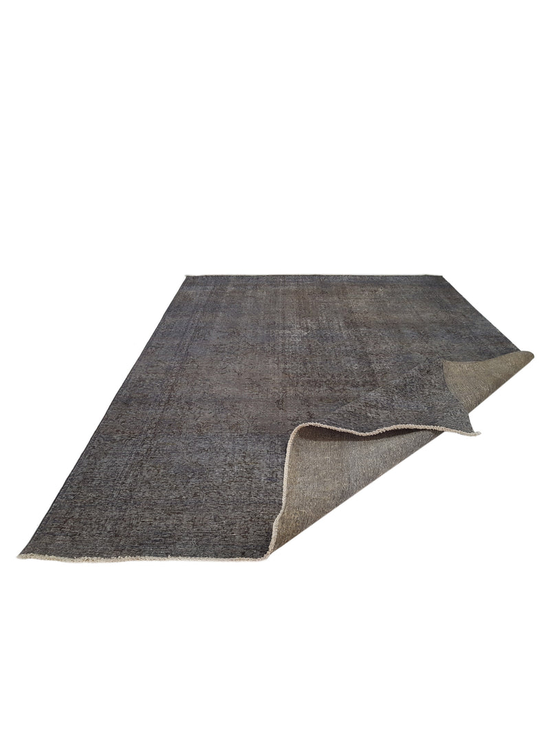 Pacific Overdyed 41631 Grey Grey Transitional Hand Knotted Rug