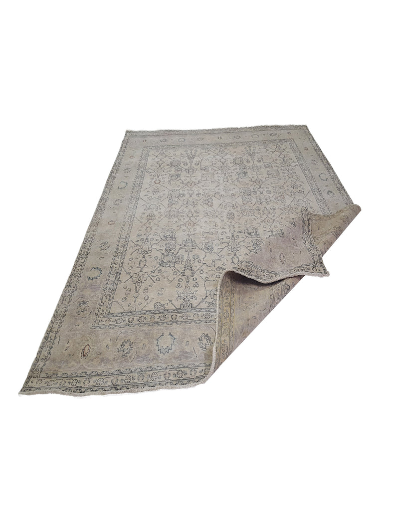Pacific Vintage 41652 Beige Lt.Brown Vintage Hand Knotted Rug