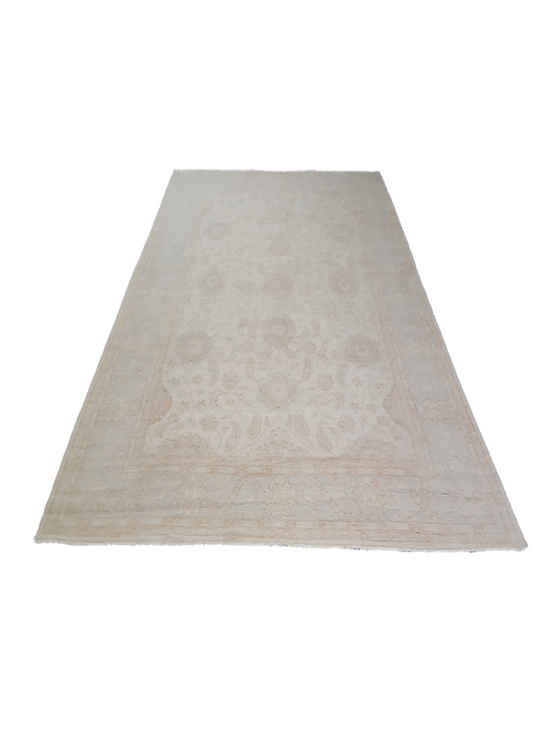 Pacific Ziegler 41660 Ivory Ivory Transitional Hand Knotted Rug