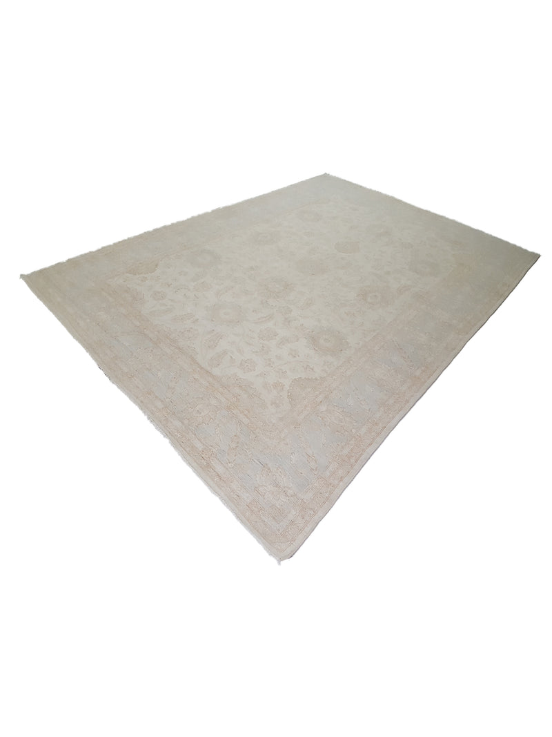 Pacific Ziegler 41660 Ivory Ivory Transitional Hand Knotted Rug