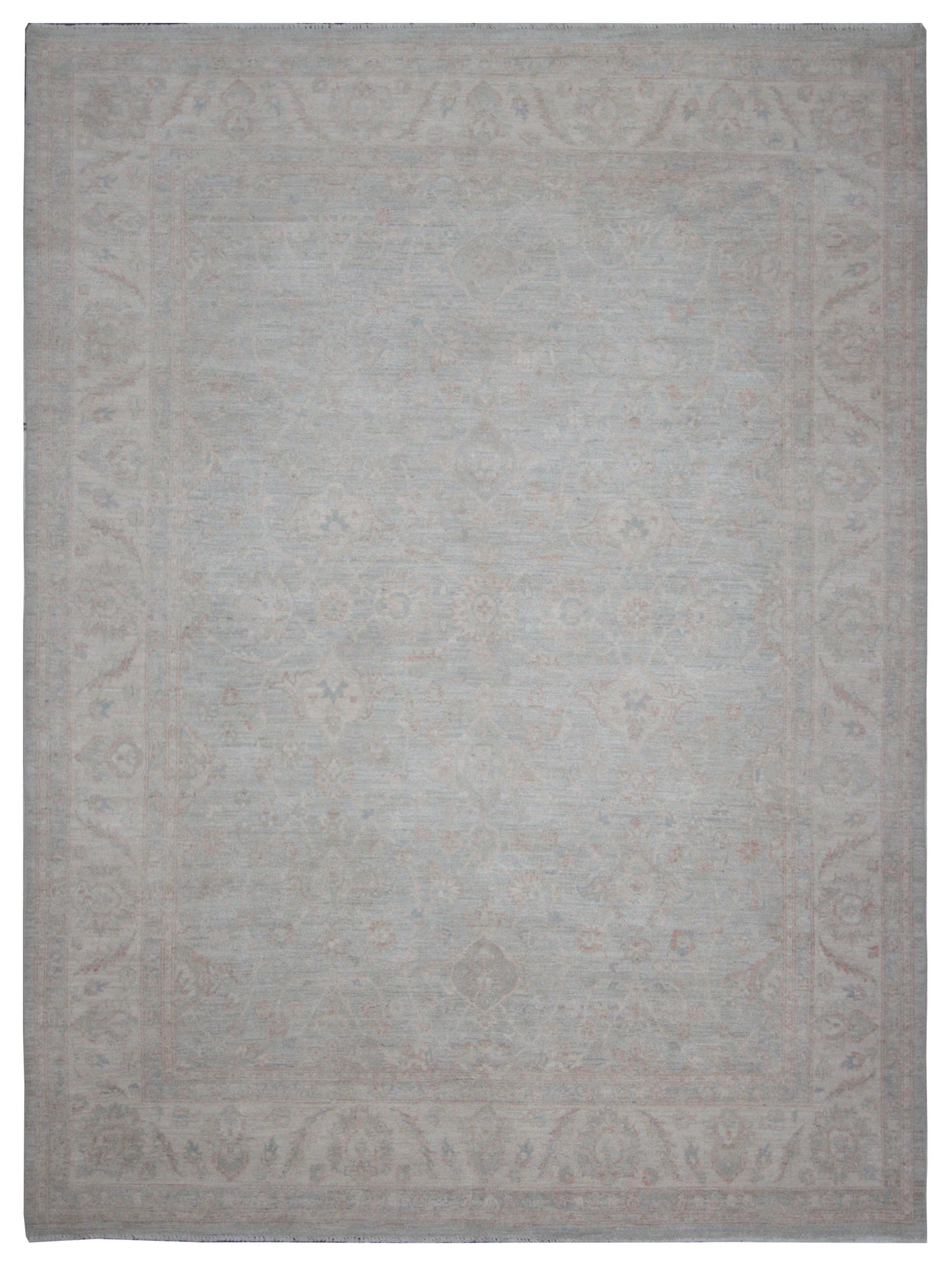 Pacific Ziegler Teal Ivory Transitional