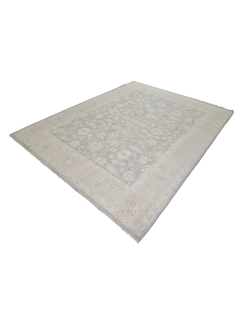 Pacific Ziegler 41663 Beige Lt.Grey Transitional Hand Knotted Rug
