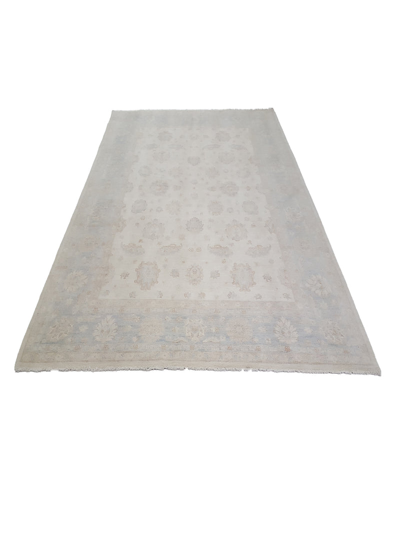 Pacific Ziegler 41665 Beige Aqua Transitional Hand Knotted Rug