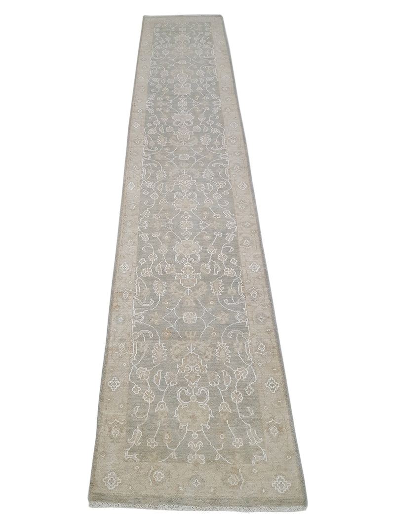 Pacific Ziegler 41680 Lt.Grey Ivory Transitional Hand Knotted Rug