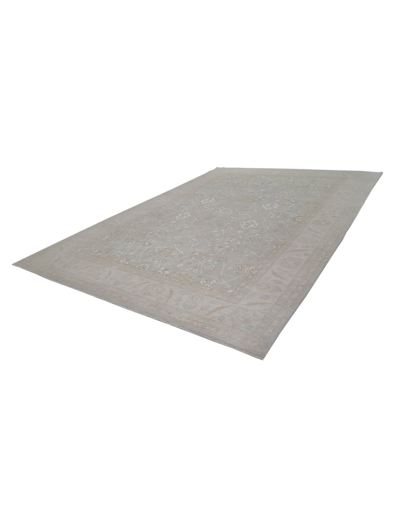 Pacific Ziegler 41682 Lt.Grey Lt.Ivory Transitional Hand Knotted Rug