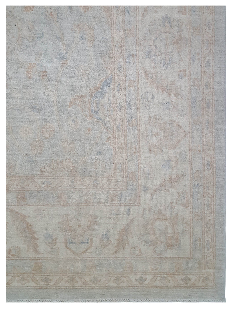 Pacific Ziegler 41689 Lt.Blue Ivory Transitional Hand Knotted Rug
