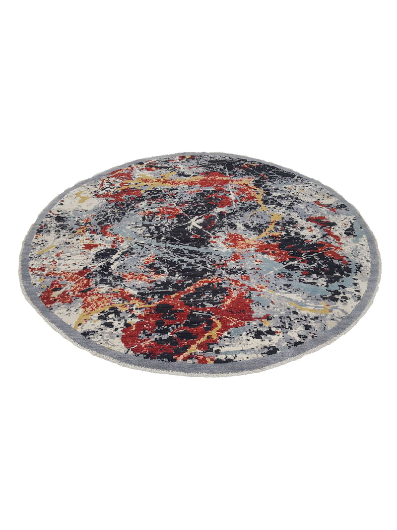 Pacific Galaxy 41698 Multi Multi Modern Hand Knotted Rug