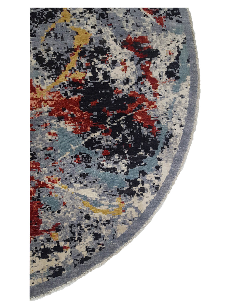 Pacific Galaxy 41698 Multi Multi Modern Hand Knotted Rug