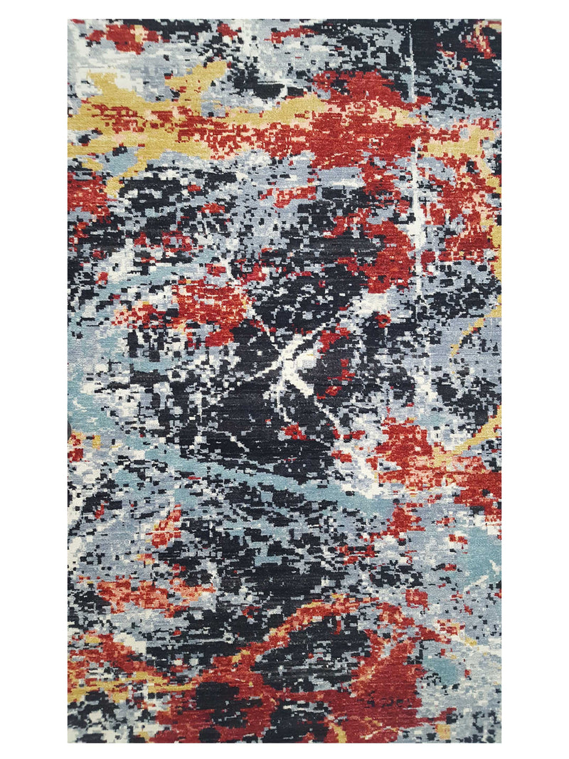 Pacific Galaxy 41698 Multi Multi Modern Hand Knotted Rug