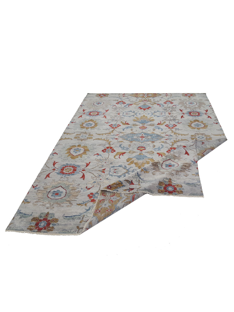 Pacific Soft Melody 41729 Grey Multi Transitional Hand Knotted Rug