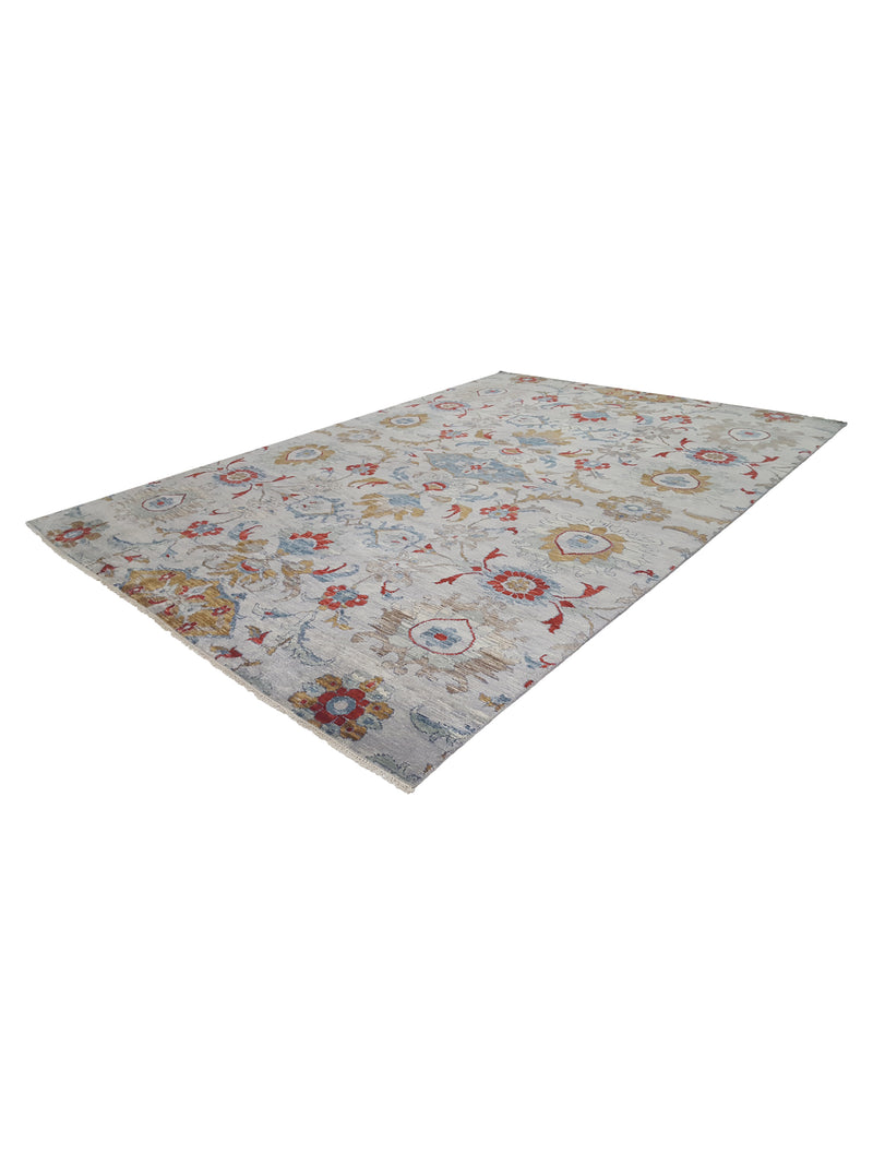 Pacific Soft Melody 41729 Grey Multi Transitional Hand Knotted Rug