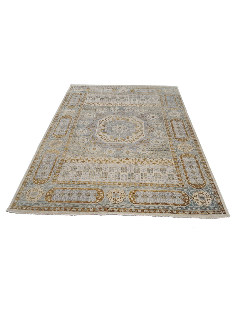 Pacific Anatolian Revival 41733 Ivory Lt.Grey Transitional Hand Knotted Rug