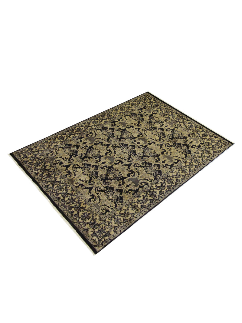 Pacific Ta Royal TA-41740 Black Beige Traditional Hand Knotted Rug