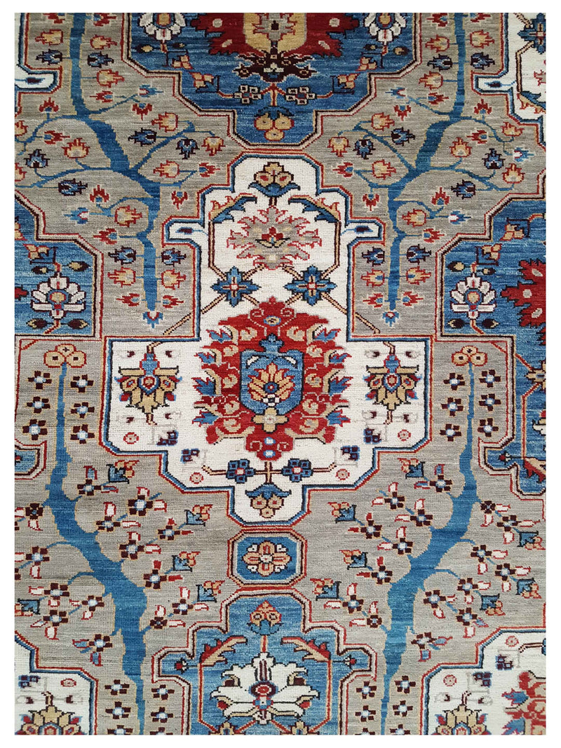 Pacific Ziegler 41774 Lt.Grey Lt.Grey Transitional Hand Knotted Rug
