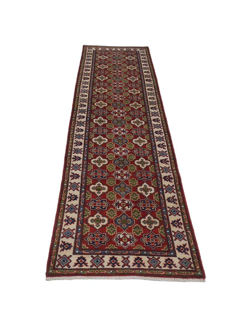 Pacific Kazak 41825 Red Ivory Traditional Hand Knotted Rug
