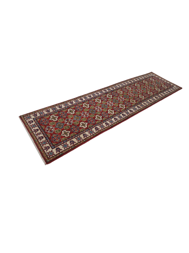Pacific Kazak 41825 Red Ivory Traditional Hand Knotted Rug