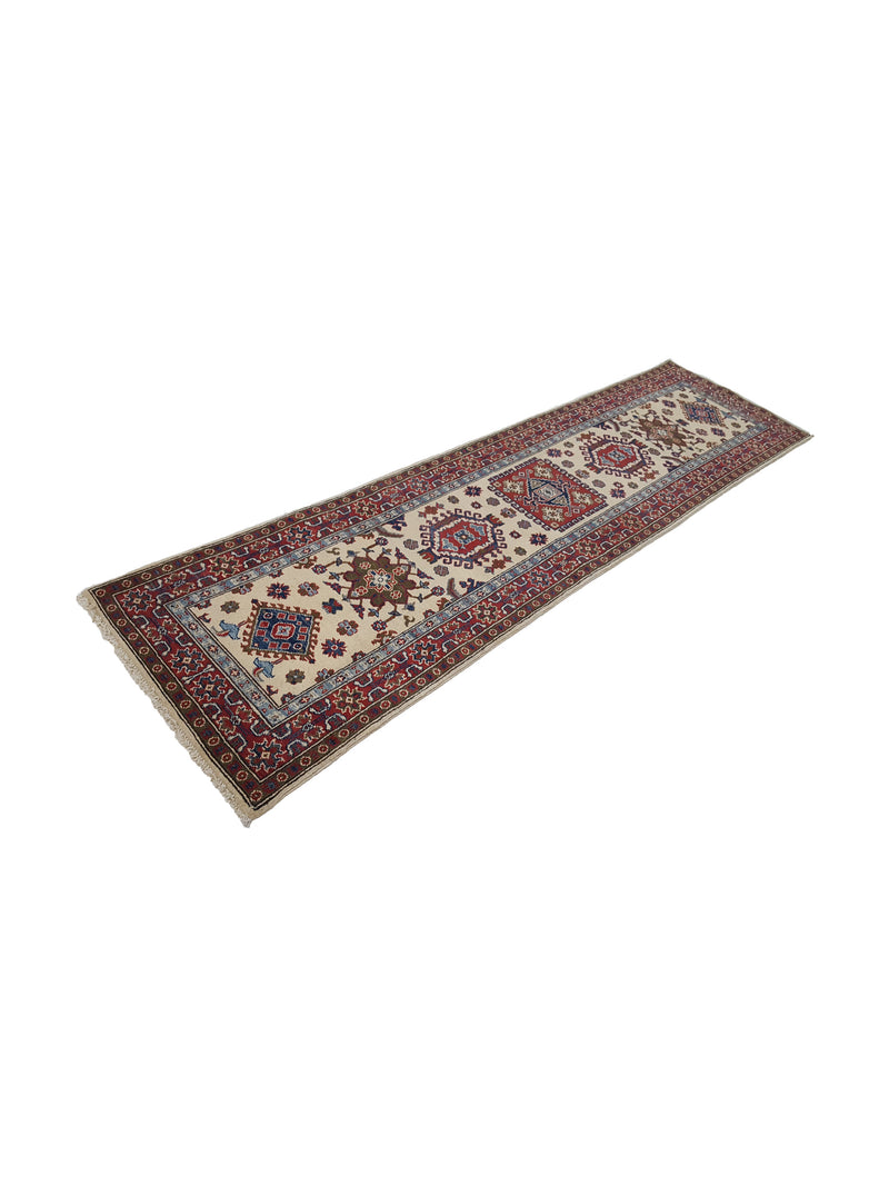 Pacific Kazak 41829 Ivory Red Traditional Hand Knotted Rug