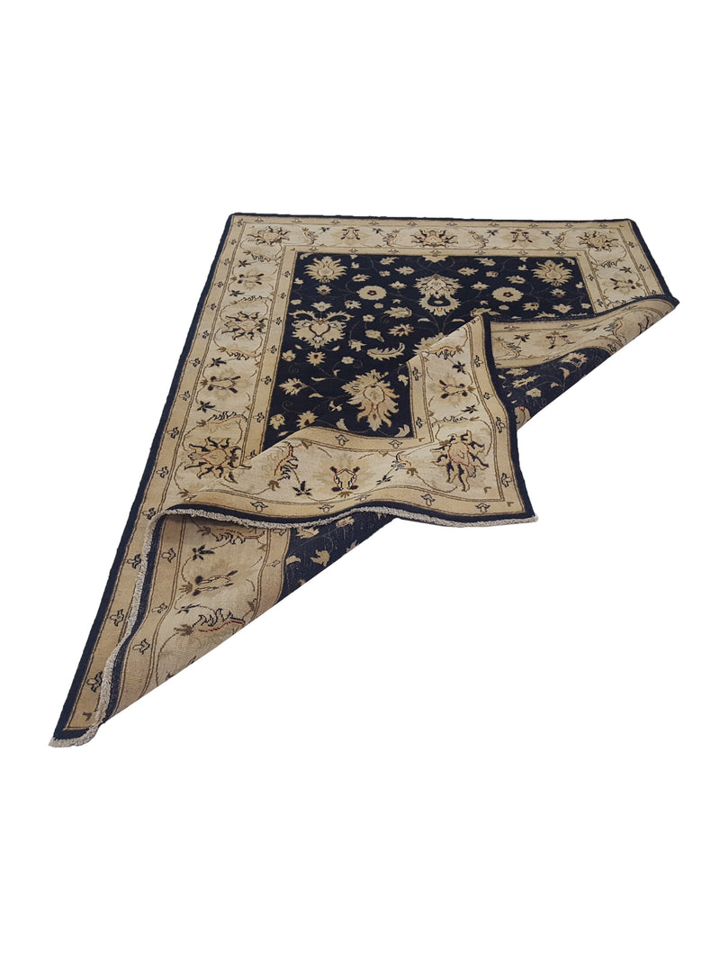 Pacific Ziegler 41892 Navy Ivory Transitional Hand Knotted Rug