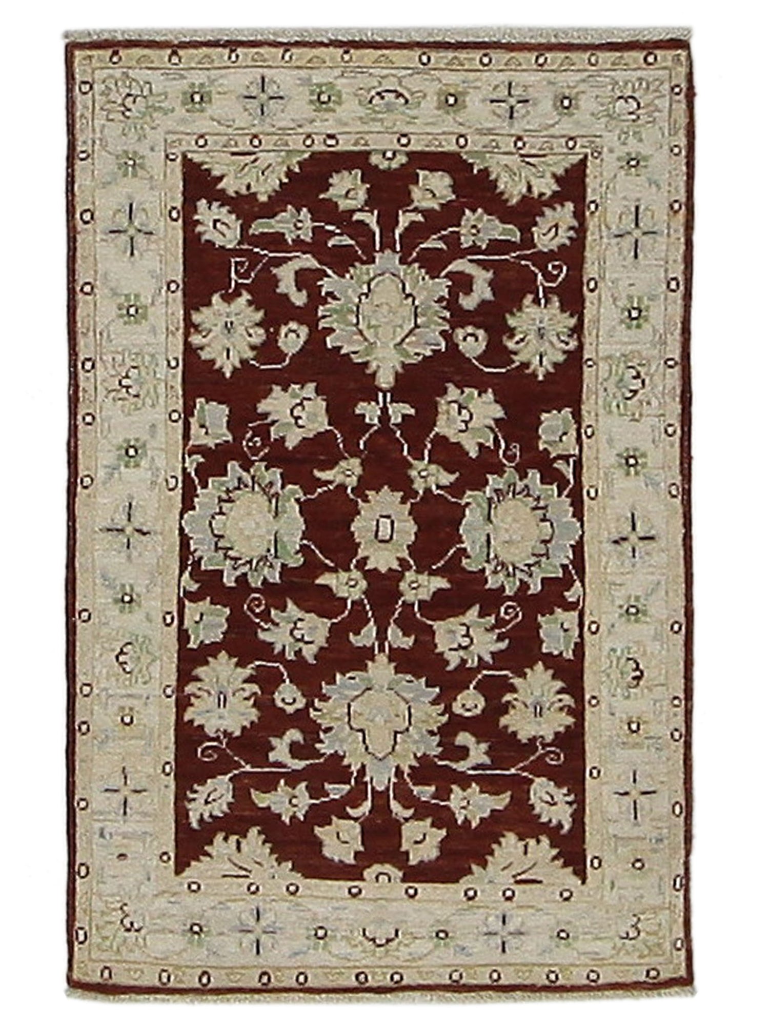 Pacific Ziegler Burgundy Ivory Transitional