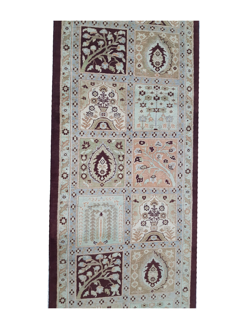 Pacific Ziegler 41894 Brown Beige Transitional Hand Knotted Rug