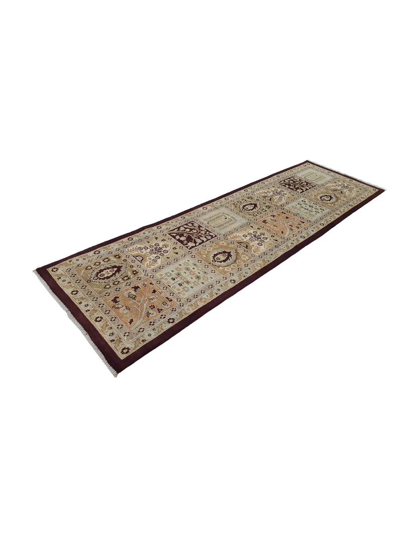 Pacific Ziegler 41894 Brown Beige Transitional Hand Knotted Rug