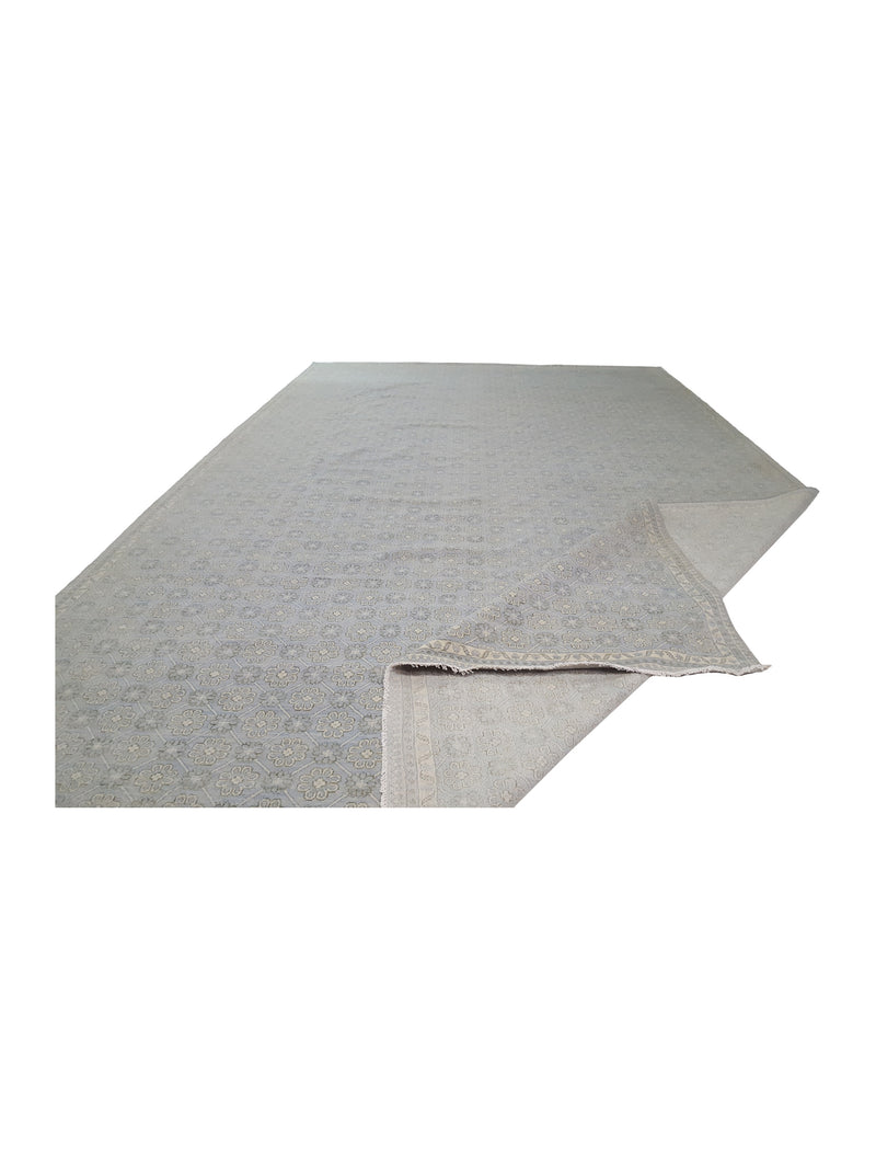 Pacific Khotan 41919 Sky Cream Transitional Hand Knotted Rug
