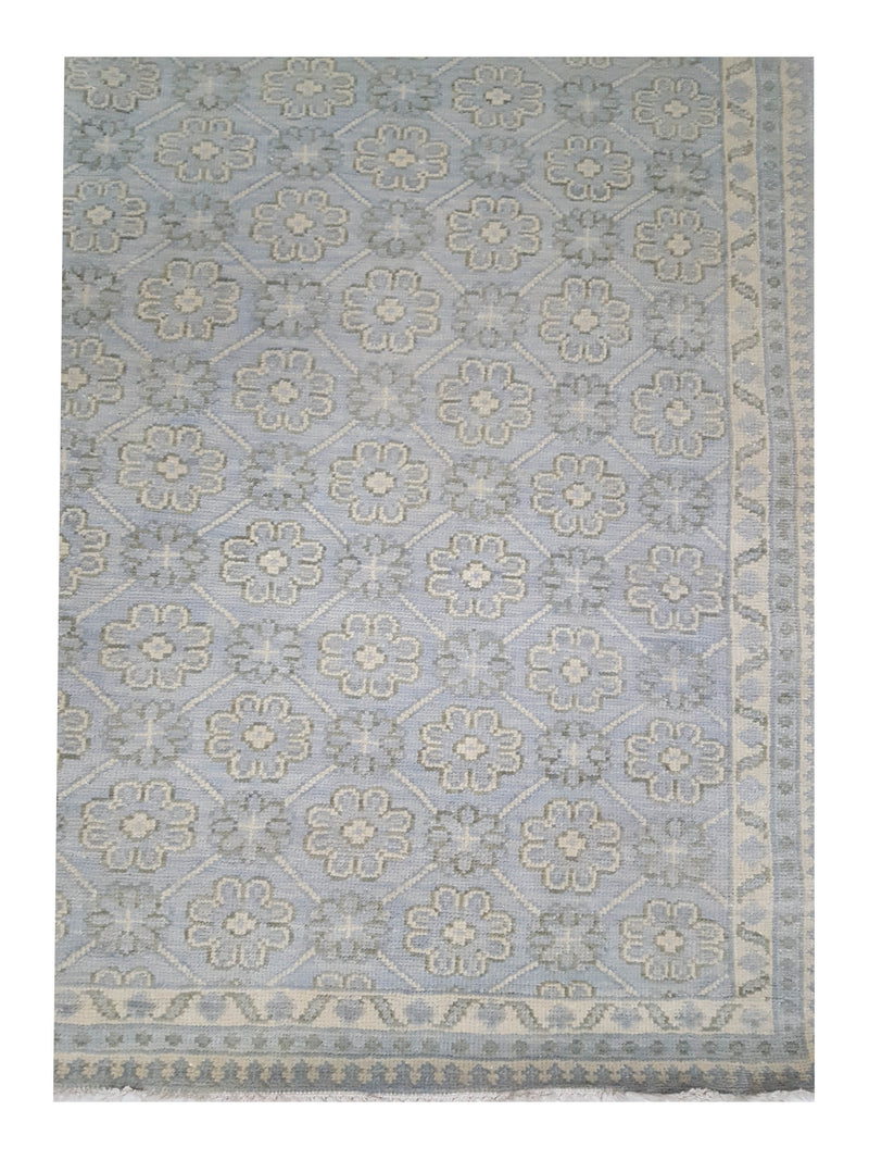 Pacific Khotan 41919 Sky Cream Transitional Hand Knotted Rug
