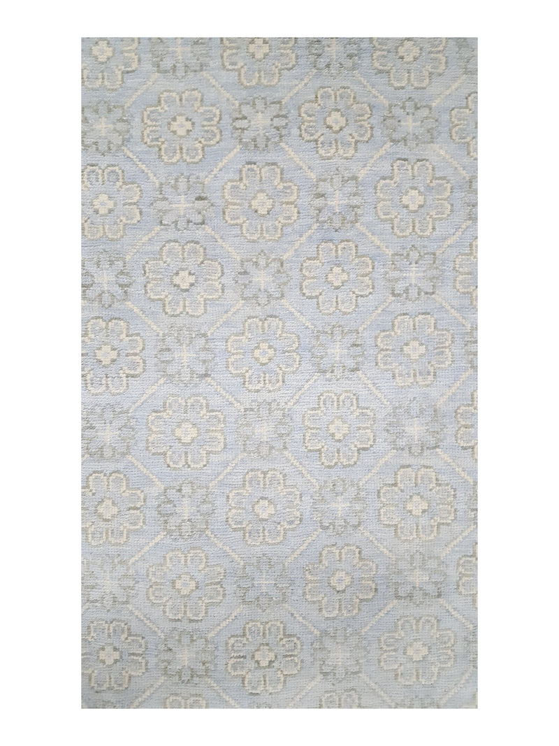 Pacific Khotan 41919 Sky Cream Transitional Hand Knotted Rug
